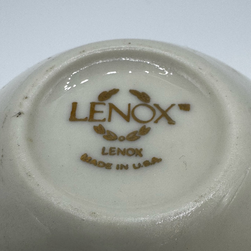 Vintage Lenox Art Deco Style Porcelain Perfume Ivory Gold Trim 2.5” Rare HTF - Picture 8 of 11